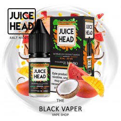 Comprar Watermelon Coconut Mango 10ml de Juice Head Nic Salts & Bombo con sabor a sandia, coco, mango.