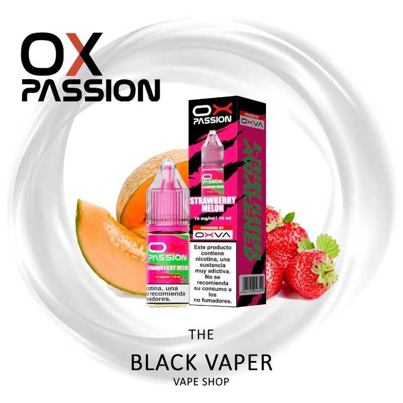 Comprar Strawberry Melon 10ml de Oxva Ox Passion Salts con sabor a fresa, melón.