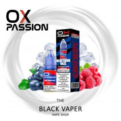 Comprar Blue Sour Razz 10ml de Oxva Ox Passion Salts con sabor a frambuesa, arándanos, hielo.