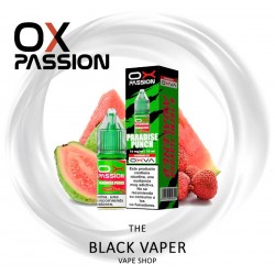 Comprar Paradise Punch 10ml de Oxva Ox Passion Salts con sabor a lichi, sandía, guayaba.