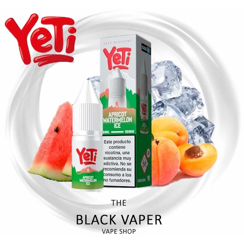 Compra Apricot Watermelon Ice 10ml de Yeti Summit Series Salts con sabor a albaricoque, sandía, hielo.