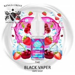 Compra Cherry Strawberry Ice 10ml de Kings Crest Bar Juice Bar Salts con sabor a cereza, fresas, hielo.