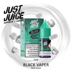 Comprar Black 10ml de Just Juice Mint Range Salts con sabor a menta, hielo.