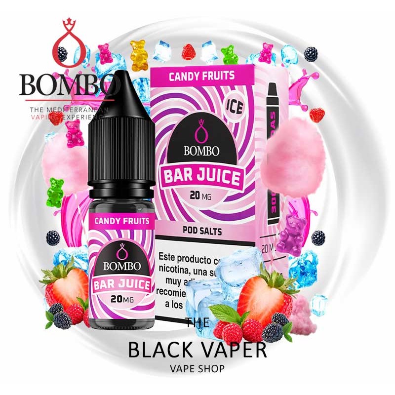 Compra Candy Fruits Ice 10ml de Bombo Bar Juice con sabor a golosina, frutos rojos, hielo.