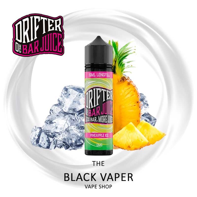 Compra Aroma Pineapple Ice 16ml Longfill de Drifter Bar con sabor a piña, hielo.