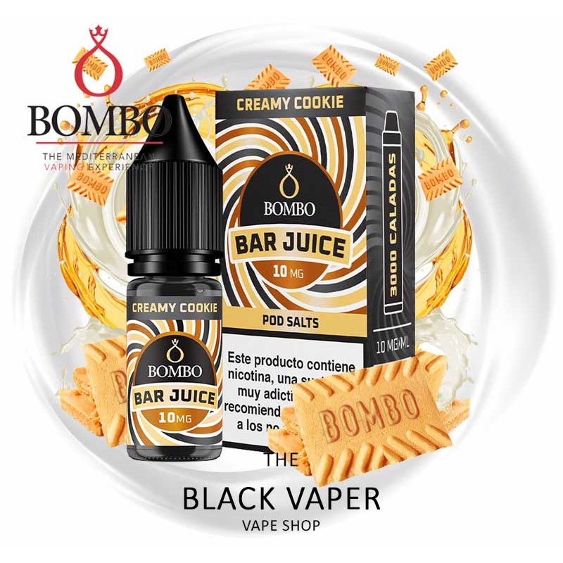 Compra Creamy Cookie 10ml de Bombo Bar Juice con sabor a galleta, crema.