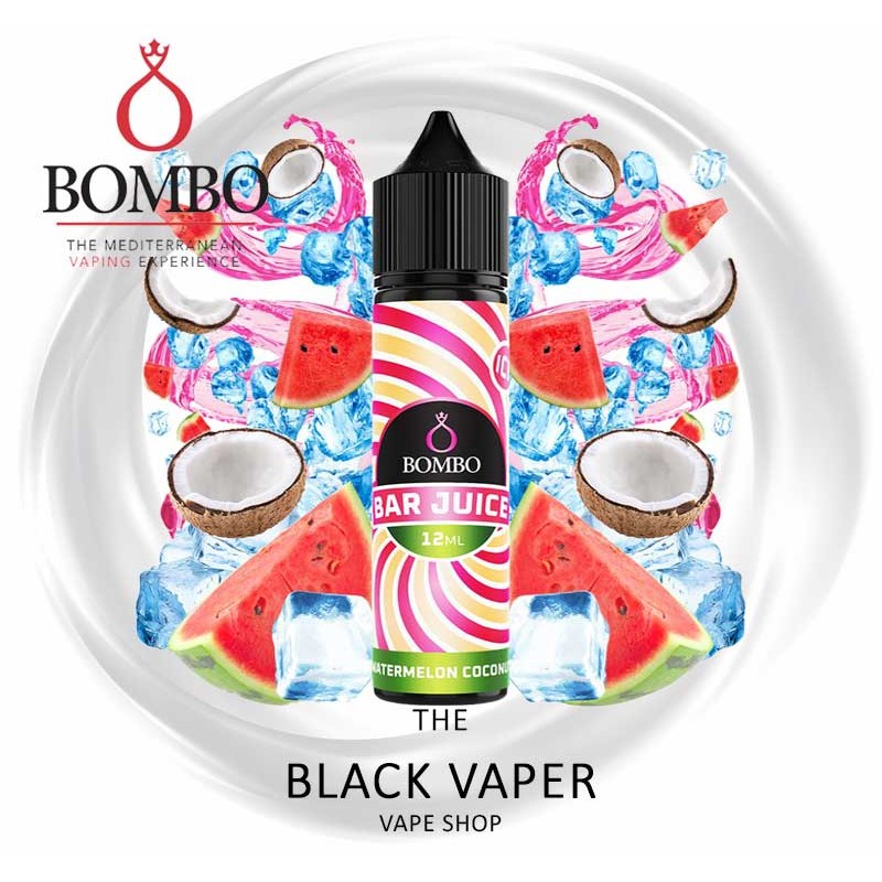 Comprar Aroma Watermelon Coconut Ice 12ml (Longfill) de Bombo Bar Juice con sabor a sandia, coco, hielo.