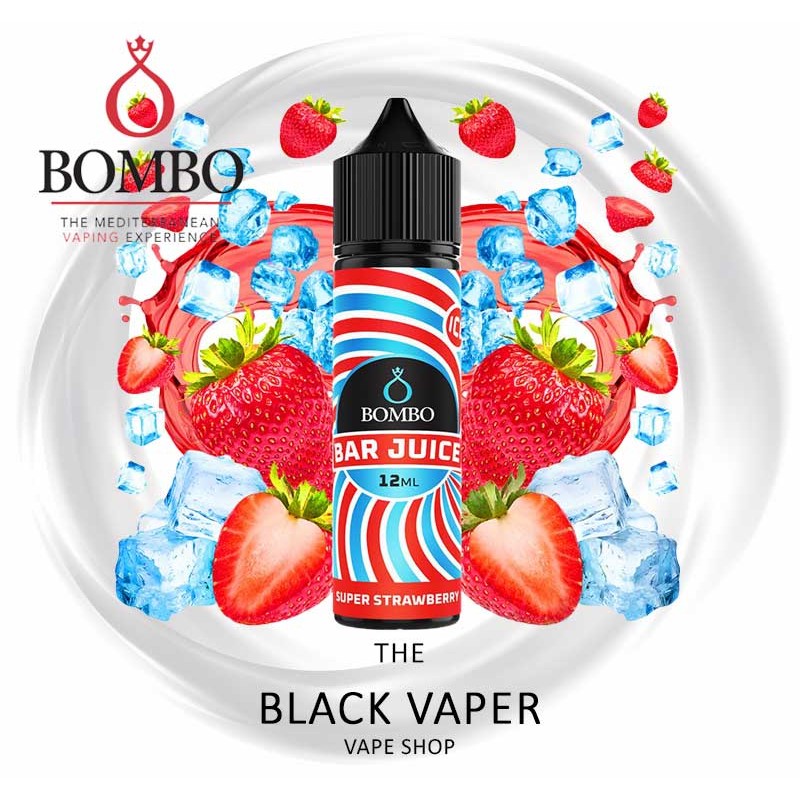 Compra Aroma Super Strawberry Ice 12ml (Longfill) de Bombo Bar Juice con sabor a fresas, hielo.