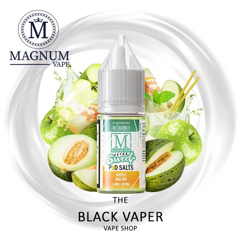 Compra Apple Melon 10ml de Magnum Vape Extra Sweet Pod Salts con sabor a manzana, melón.