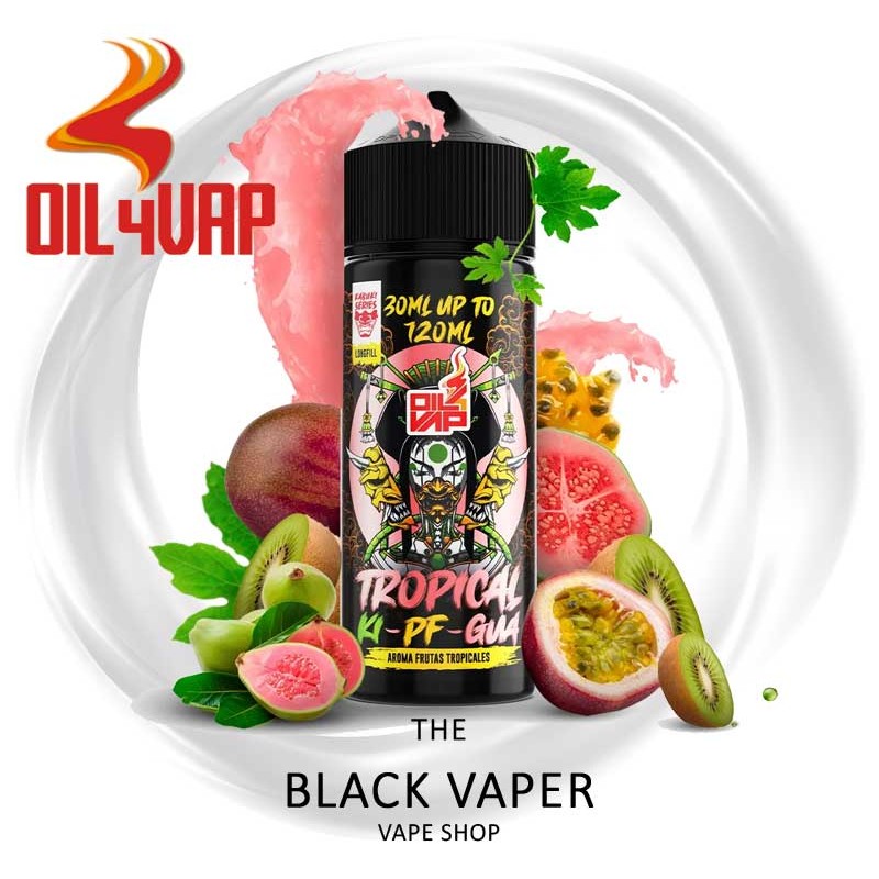 Compra aroma Tropical 30ml (Longfill) de Kabuki con sabor a kiwi, guava, fruta de la pasión.