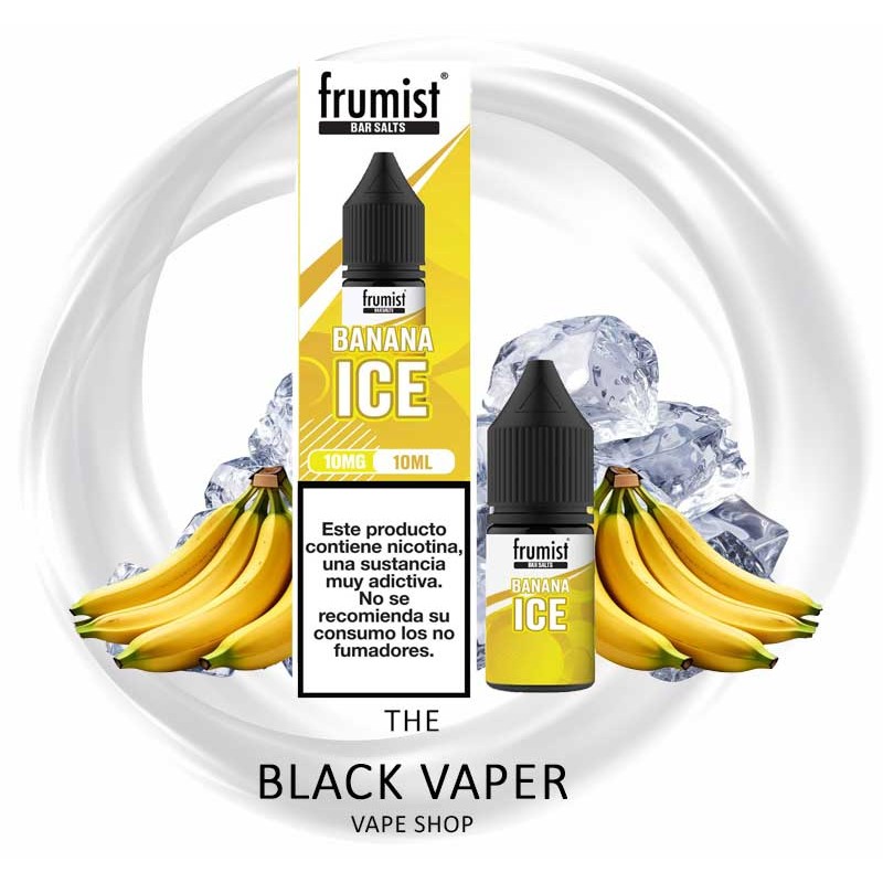 Compra Banana Ice 10ml de Frumist salts con sabor a plátano, hielo.