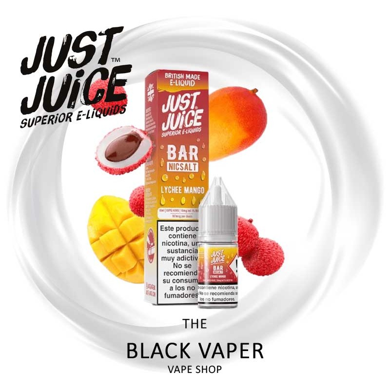 Compra Lychee Mango 10ml de Just Juice Bar Salts con sabor a lichi, mango.