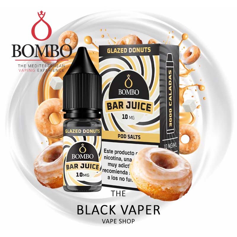 Compra Glazed Donuts 10ml de Bombo Bar Juice con sabor a azúcar, donuts.