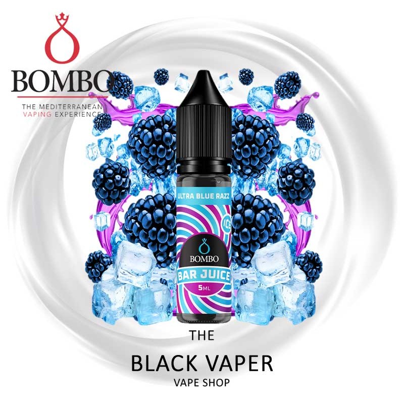 Compra Aroma Ultra Blue Razz Ice 5ml/15 MiniLongfill de Bombo Bar Juice con sabor a frambuesas azules, hielo.
