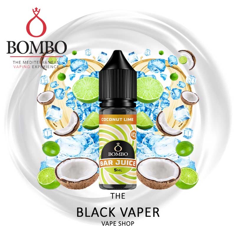 Compra Aroma Coconut Lime Ice 5ml/15 MiniLongfill de Bombo Bar Juice con sabor coco, lima, hielo.