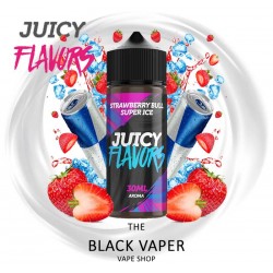 Compra Aroma Strawberry Bull Super Ice 30ml/120 (Longfill) de Juicy Flavors con sabor a fresas, bebida exegética, hielo.