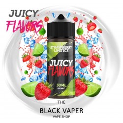 Compra Aroma Strawberry Lime Ice 30ml/120 (Longfill) de Juicy Flavors con sabor a fresas, lima, hielo.