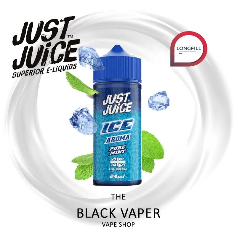 Compra Aroma Ice Pure Mint 24ml/120 (Longfill) de Just Juice con sabor a menta, hielo.