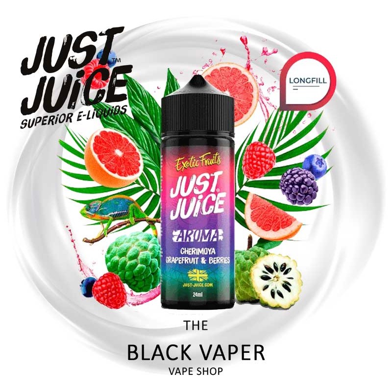 Aroma Cherimoya Grapefruit Berries 24ml/120 (Longfill) de Just Juice con sabor a Chirimoya, pomelo, frutos rojos.