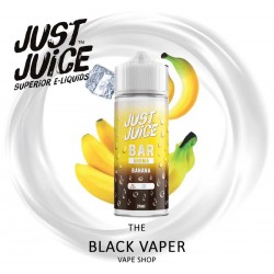 Compra Aroma Banana 24ml/120 (Longfill) de Just Juice Bar con sabor a plátano, hielo.