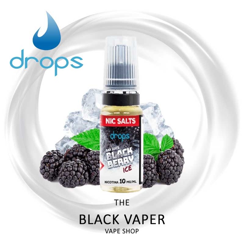 Compra Blackberry Ice 10ml de Drops Bar Juice Salts con sabor a moras, hielo.