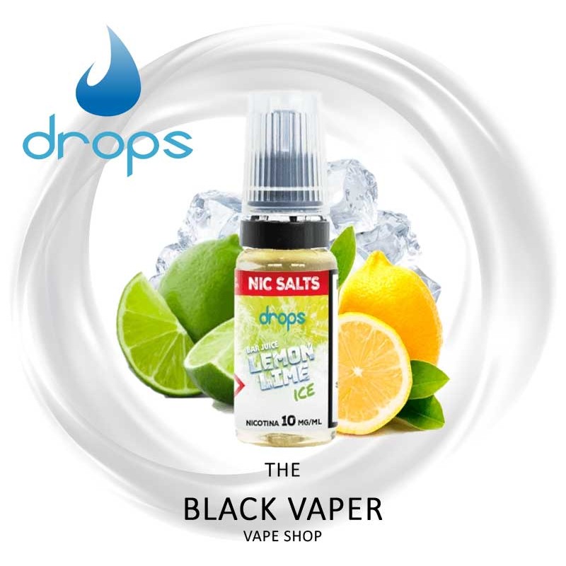 Compra Lemon Lime Ice 10ml de Drops Bar Juice Salts con sabor a lima limón, hielo.