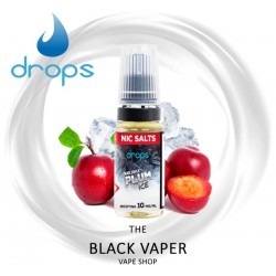 Compra Plum Ice 10ml de Drops Bar Juice Salts con sabor a ciruela, hielo.