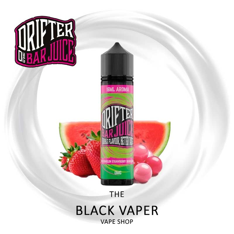 Compra aroma Watermelon Strawberry Bubblegum 16ml Longfill de Drifter Bar con sabor a Sandía, fresa, chicle.