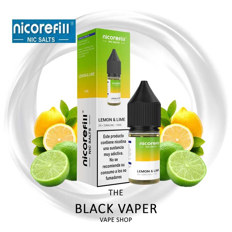 Compra Lemon Lime 10ml de Nicorefill nic Salts con sabor a lima, limón, frescor.