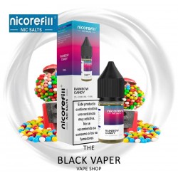 Compra Rainbow Candy 10ml de Nicorefill nic Salts con sabor a carameles de colores frutales.