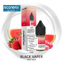 Compra Strawberry Watermelon Bubblegum 10ml de Nicorefill nic Salts con sabor a chicle, fresa, sandia.