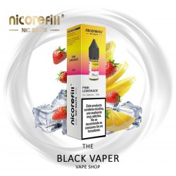 Pink Lemonade 10ml de Nicorefill nic Salts con sabor a limonada de fresas.