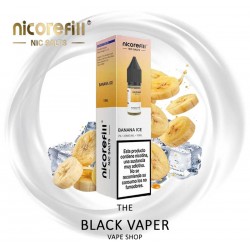 Compra Banana Ice 10ml de Nicorefill nic Salts con sabor a plátano, hielo.