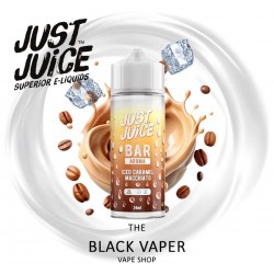 Compra Aroma Iced Caramel Macchiato 24ml/120 (Longfill) de Just Juice Bar con sabor a café, caramelo, hielo.