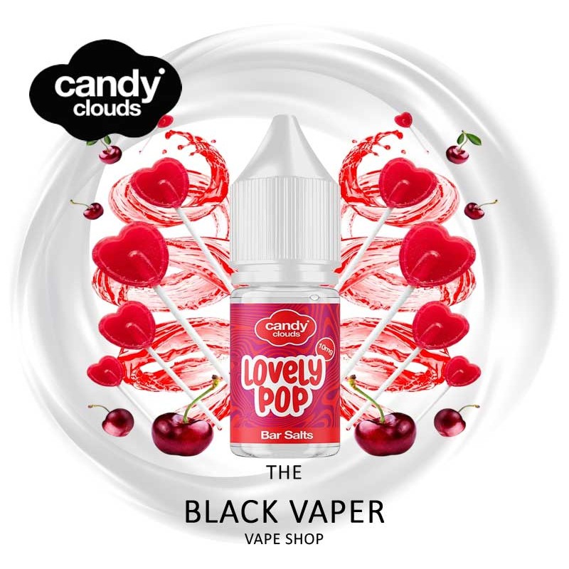 Compra Lovely Pop 10ml de Candy Clouds Salts con sabor a piruletas de cereza Compra Lovely Pop 10ml de Candy Clouds Salts con sabor a piruletas de cereza
