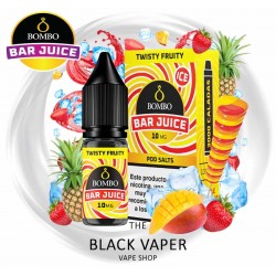 Compra Twisty Fruity 10ml de Bombo Bar Juice con sabor a Helado, Frutas tropicales, piña, Fresa, Mango
