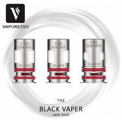 Resistencia GTX Dual Mesh de Vaporesso con 0,15 Ω / 0,2 Ω / 0,3 Ω