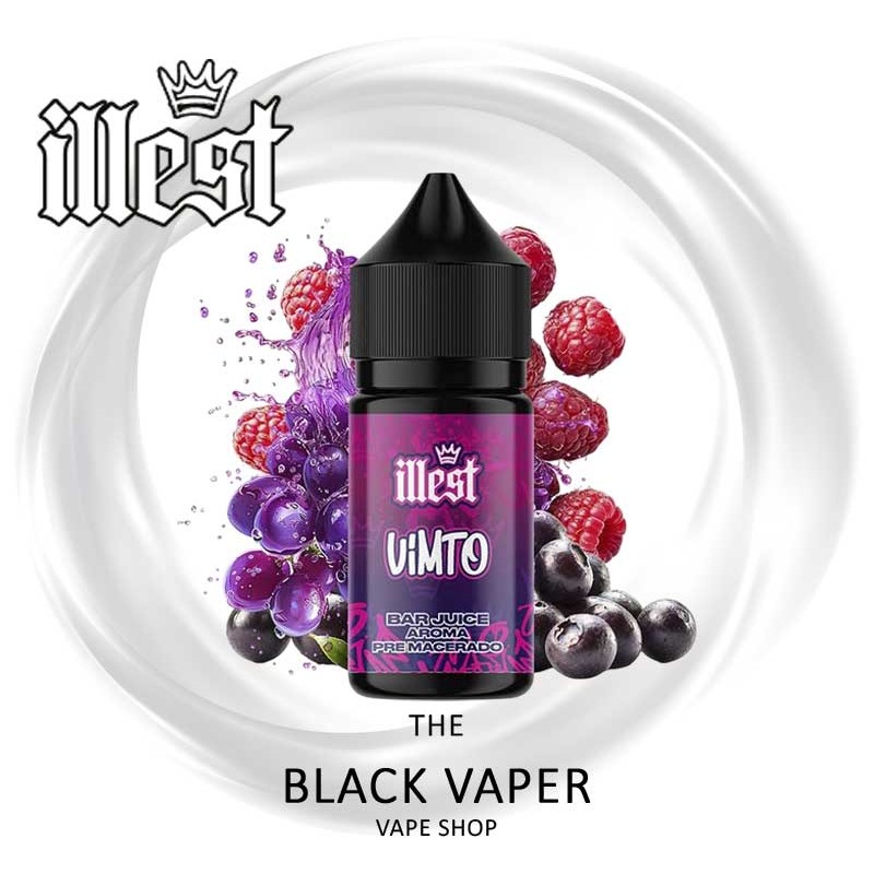 Compra aroma Vimto 15ml/30 (Longfill) de Illest con sabor a uva, frambuesa y grosella negra.