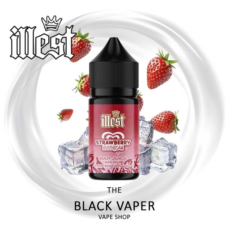 Compra aroma Strawberry Ice Cream 15ml/30 (Longfill) de Illest con sabor a helado de fresa.