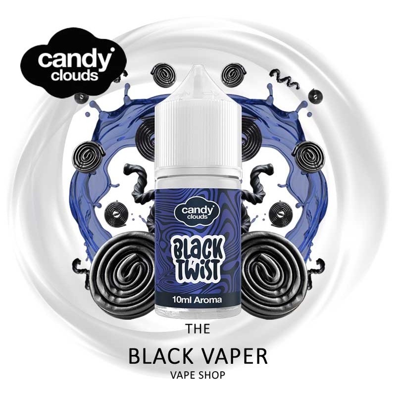 Compra Aroma Black Twist 10ml/30 (Longfill) de Candy Clouds con sabor a regaliz negro.