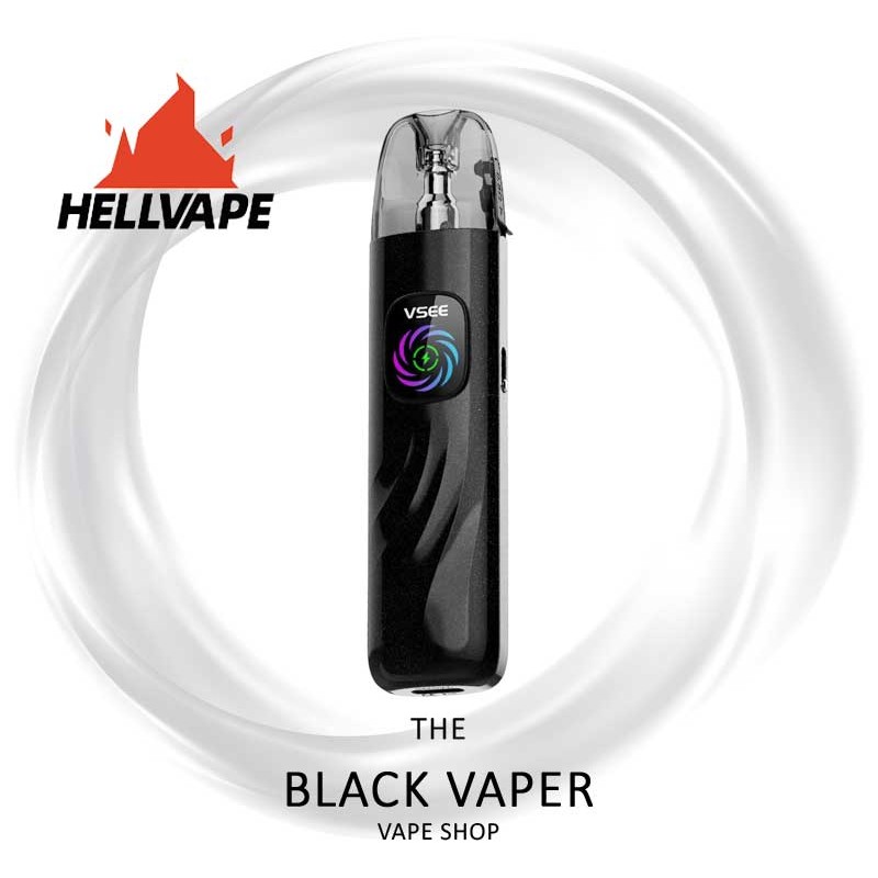 Hellvape Vsee One Pod Kit 30W | Vapeo MTL/RDL | 1000mAh de color Starry Black