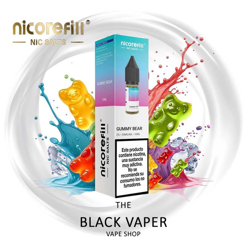Gummy Bear 10ml Nicorefill Nic Salts con sabor a osito de gominola dulce para pods