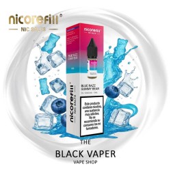 Compra Blue Razz Gummy Bear 10ml de Nicorefill nic Salts con sabor a frambuesa azul, osito de gominolas