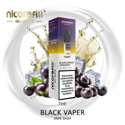 Blackcurrant Lemonade 10ml Nicorefill Nic Salts con sabor a grosella negra, limonada y frescor