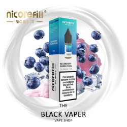 Blueberry Bubblegum 10ml Nicorefill Nic Salts con sabor a chicle clásico, arándanos y frescor.