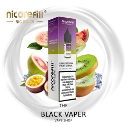 Kiwi Passion Fruit Guava 10ml Nicorefill Nic Salts con sabor a kiwi, maracuyá y guayaba con frescor.