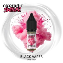 Compra Strawberry Cotton Candy 10ml de Nicorefill Switch2 con sabor a algodón de azúcar con fresas.