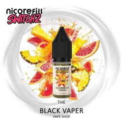Compra Caribbean Crush10ml de Nicorefill Switch2 con sabor a piña jugosa y frutas exóticas con un toque de frescor.