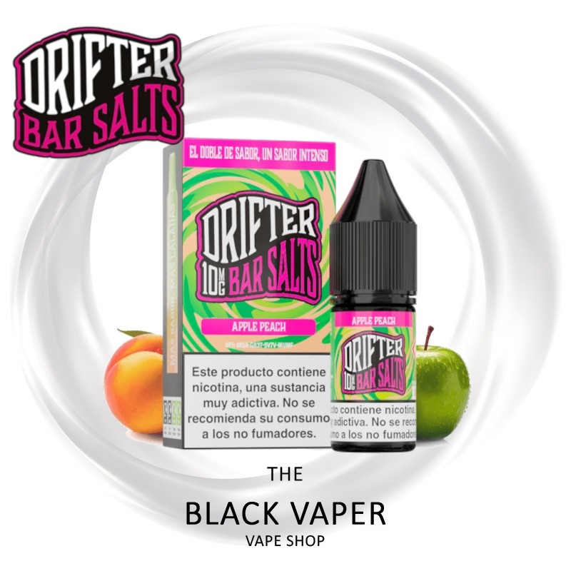 Juice Sauz Drifter Bar Salts Apple Peach 10ml sales de nicotina manzana jugosa y melocotón dulce para pod