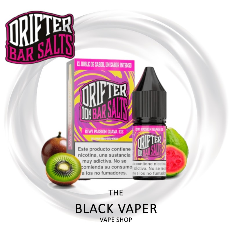 Juice Sauz Drifter Bar Salts Kiwi Passion Guava Ice 10ml sales de nicotina kiwi maracuyá guayaba con hielo para pod